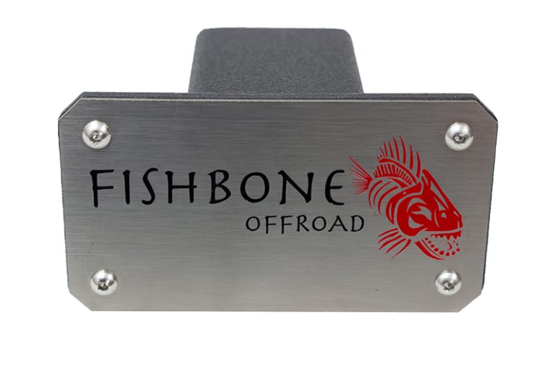 Fishbone Offroad Hitch Cover - 2In Hitch - Black Powdercoated Steel thumbnail 2