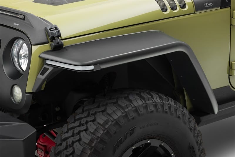 Rugged Ridge 07-18 Jeep Wrangler JK 2-Door+4-Door Unlimited Max Terrain Fender Flare Front+Rear Set thumbnail 3