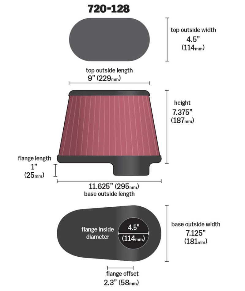 Airaid Dodge 5.9/6.7L DSL / Ford 6.0L DSL Kit Replacement Air Filter - 720-128 thumbnail 3