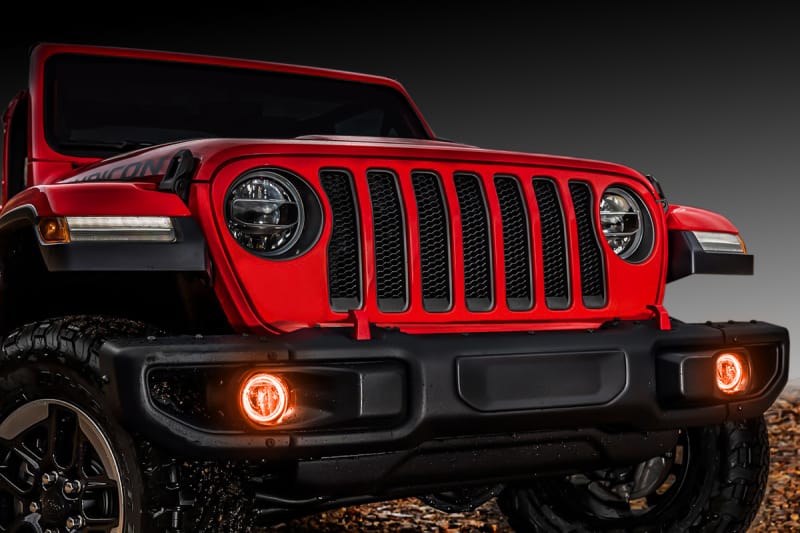 Oracle Jeep Wrangler JL/Gladiator JT LED Surface Mount Fog Light Halo Kit - Amber thumbnail 3