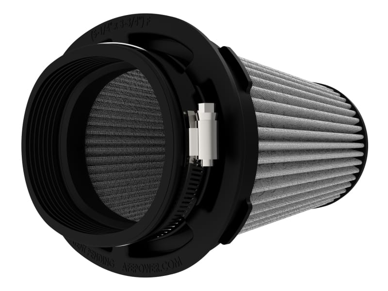 aFe Momentum Intake Filter w/Pro DRY S (5-1/4x3-3/4)IN F x(7-3/8x5-7/8)IN B x(4-1/2x4)IN Tx6-3/4IN