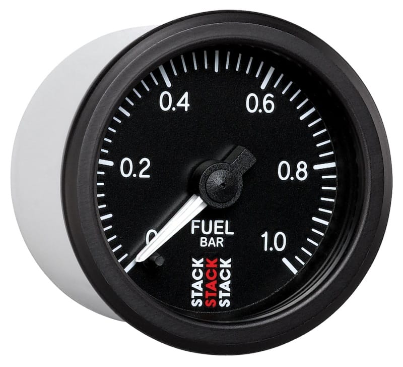 Autometer Stack 52mm 0-1 Bar M10 Male Pro Stepper Motor Fuel Pressure Gauge - Black thumbnail 4