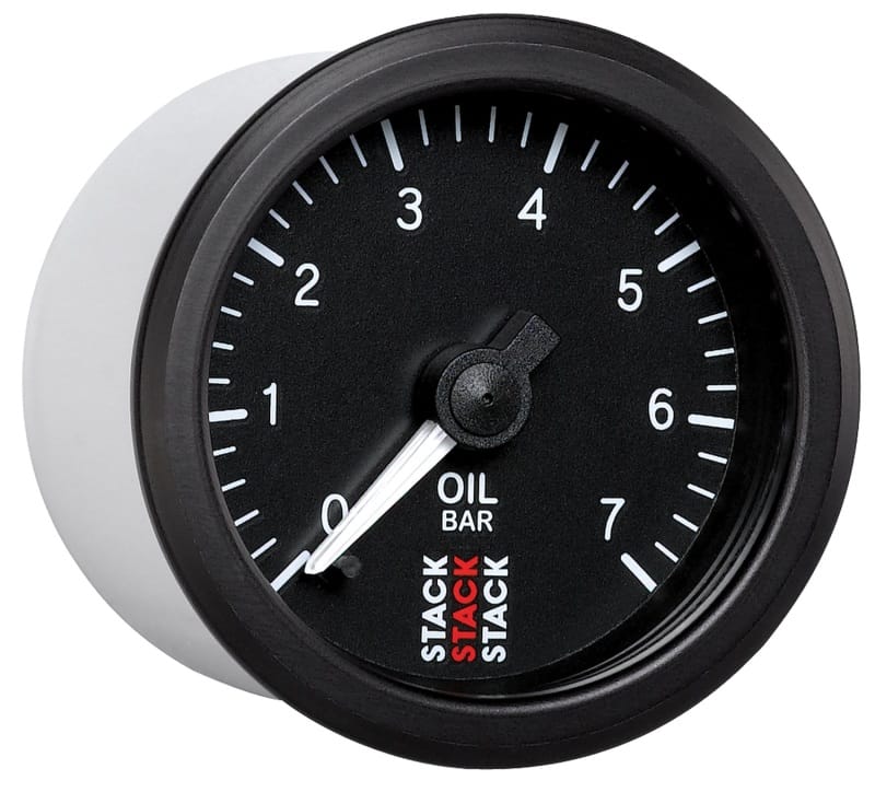 Autometer Stack 52mm 0-7 Bar M10 Male Pro Stepper Motor Oil Pressure Gauge - Black thumbnail 5