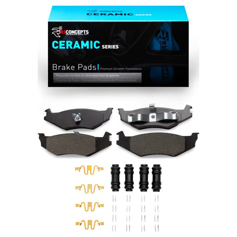 R1 1989-2010 Chrysler LHS Rear R1 Ceramic Pads & Hardware Kit
