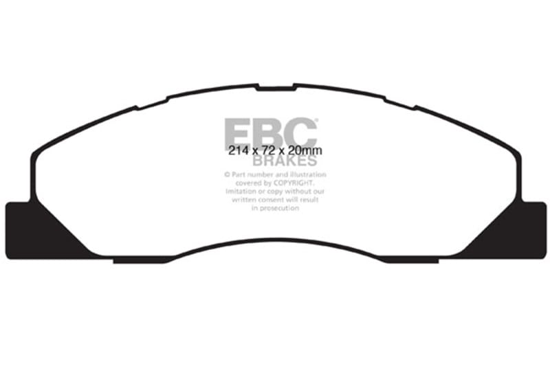 EBC 09-11 Dodge Ram 2500 Pick-up 5.7 2WD/4WD Extra Duty Front Brake Pads thumbnail 2