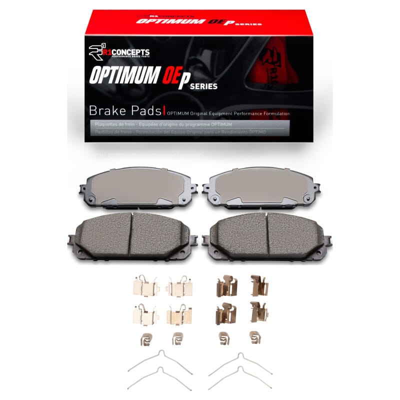 R1 14-20 Jeep Cherokee Front Optimum OE Pads & Hardware Kit