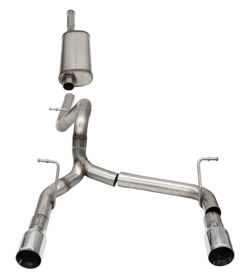 Corsa 2018-2025 Jeep Wrangler JLU 3.6L 2.75in Sport Cat-Back Exhaust w/ 4in Tips thumbnail 2