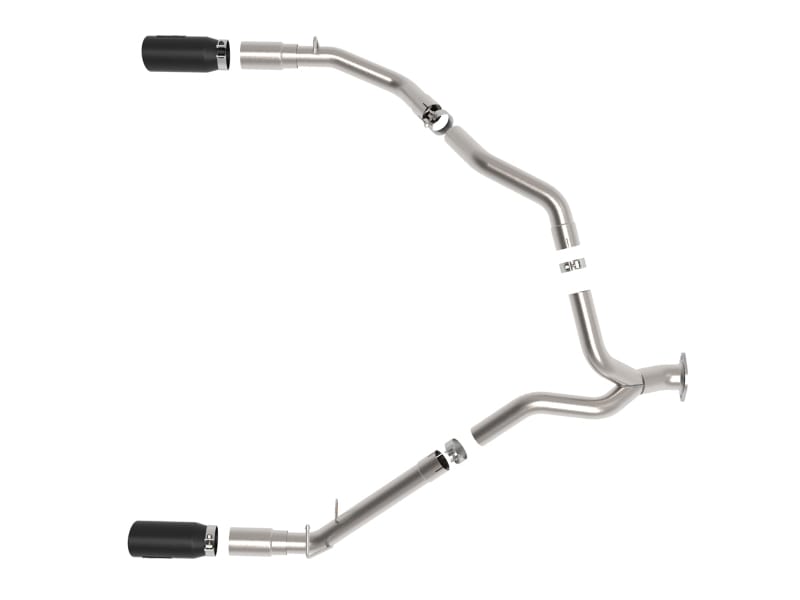 aFe Large Bore-HD 3 IN 409 Stainless Steel DPF-Back Exhaust System w/Black Tip RAM 1500 20-21 V6-3.0 thumbnail 4