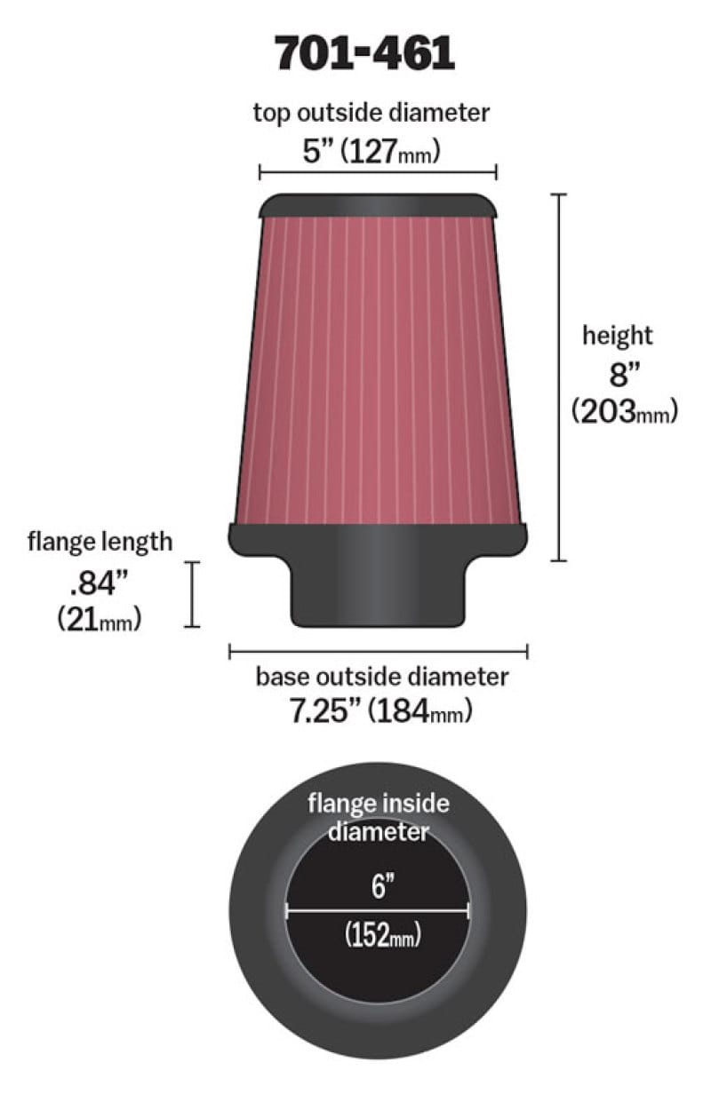 Airaid Kit Replacement Filter - 701-461 thumbnail 2