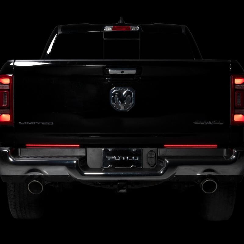 Putco 09-22 Jeep Wrangler JK/19-22 Ram 1500/2500 18in Split Red Light Blade Direct Fit Kit Red/White thumbnail 2
