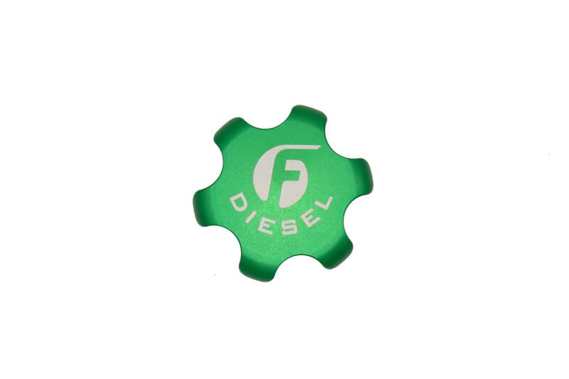 Fleece Performance 13-18 Dodge Cummins Green Anodized Billet Fuel Cap thumbnail 4