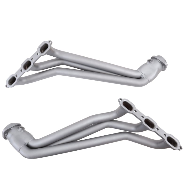 BBK 05-10 Dodge Challenger V6 Long Tube Exhaust Headers And Y Pipe And Converters - 1-5/8 Chrome thumbnail 2
