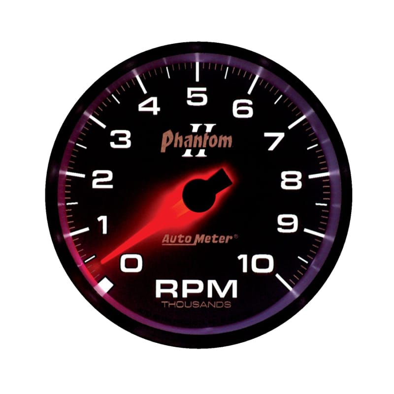 Autometer Phantom II 3-3/8in 10000 RPM In-Dash Tachometer thumbnail 2