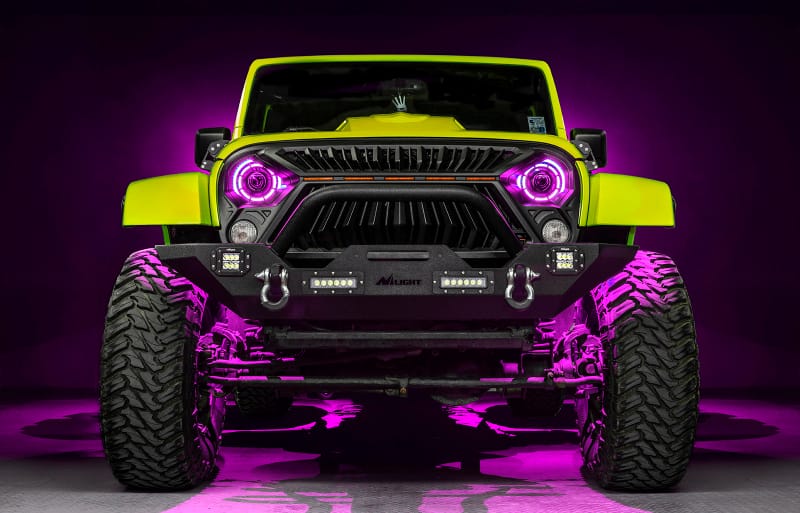 ORACLE Lighting 0718 Jeep Wrangler JK Oculus 7in ColorSHIFT Bi-LED Projector Headlights - 5876-504 thumbnail 3