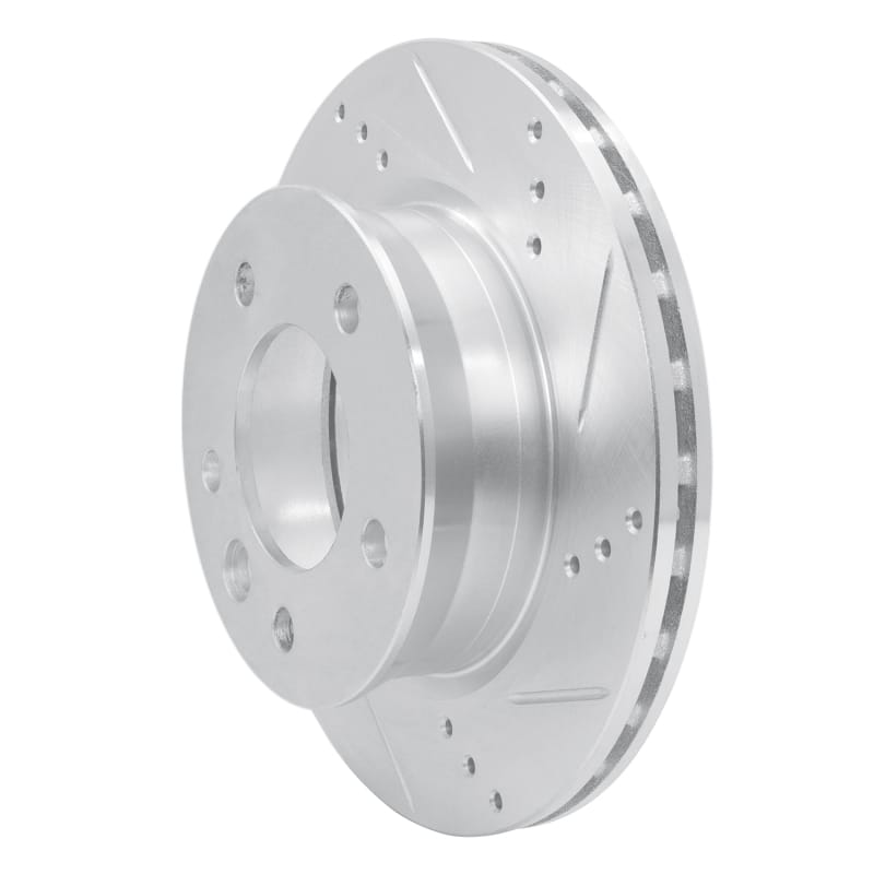 R1 02-06 Dodge Sprinter 2500 Front Right Drilled & Slotted Silver Brake Rotor