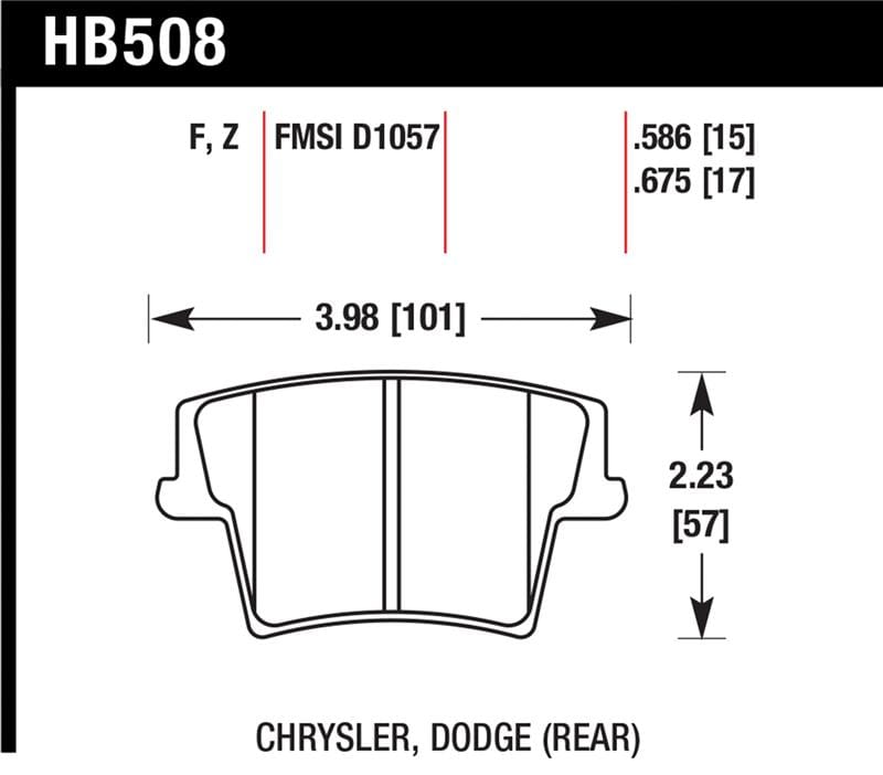 Hawk HPS Street Brake Pads - HB508F.586
