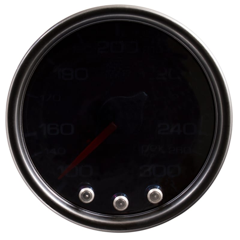 Autometer Spek-Pro Gauge Oil Temp 2 1/16in 300f Stepper Motor W/Peak & Warn Blk/Smoke/Blk thumbnail 2