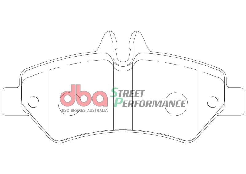 DBA 07-09 Dodge Sprinter 2500 (w/272mm Rear Rotor/Bosch Pin Type) Rear SP Performance Brake Pads thumbnail 2
