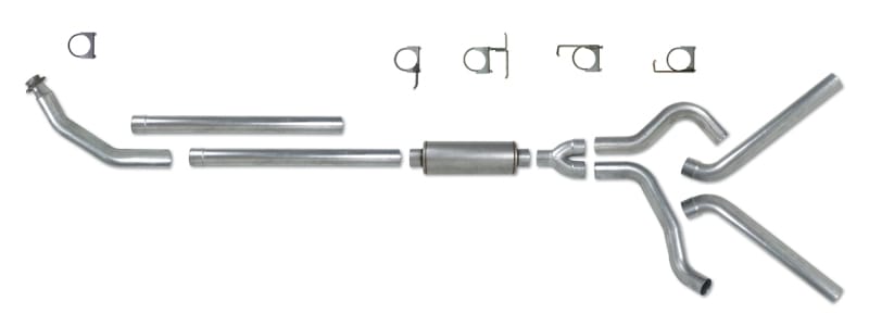 Diamond Eye KIT 4in Turbo Back DUAL SS: 94-02 DODGE CUMMINS 5.9L