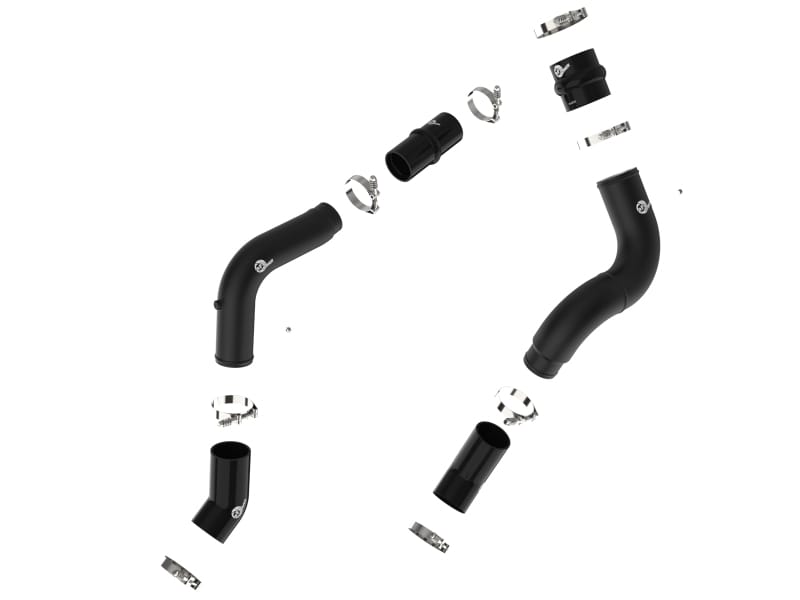aFe BladeRunner Aluminum Hot and Cold Charge Pipe Kit Black RAM Diesel Trucks 19-23 L6-6.7L (td) thumbnail 2