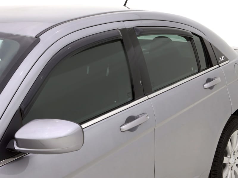 AVS 07-10 Chrysler Sebring Ventvisor In-Channel Front & Rear Window Deflectors 4pc - Smoke thumbnail 3