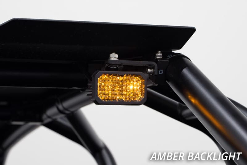Diode Dynamics Stage Series 1 1/2 In Roll Bar Chase Light Kit SSC2 Pro - Yellow (Pair) thumbnail 5