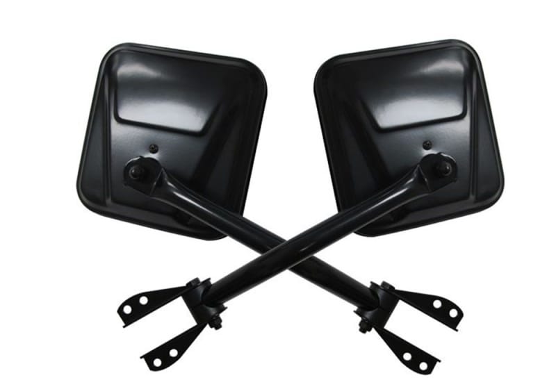 Rampage 1955-1983 Jeep CJ5 Side Mirrors - Black thumbnail 2