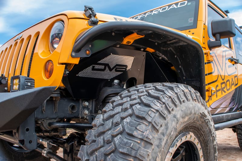 DV8 Offroad 07-18 Jeep Wrangler JK Front Aluminum Inner Fender - Black thumbnail 4