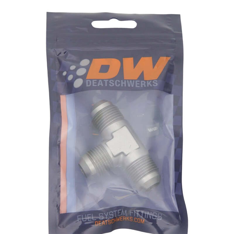 DeatschWerks 8AN Male Flare + 8AN Male Flare To 8AN Male Flare Tee Fitting thumbnail 2