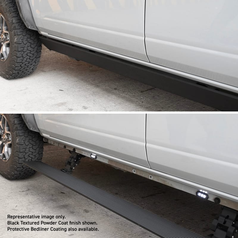 RealTruck 19-24 Ram 1500 Quad Cab 4dr VoltStep Electric Running Board Kit - Bedliner Coating thumbnail 2