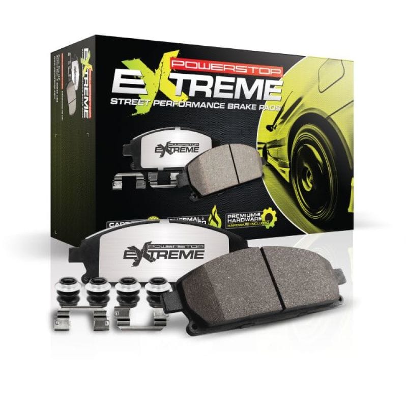 Power Stop 73-75 Buick Apollo Front or Rear Z26 Extreme Street Brake Pads w/Hardware thumbnail 2