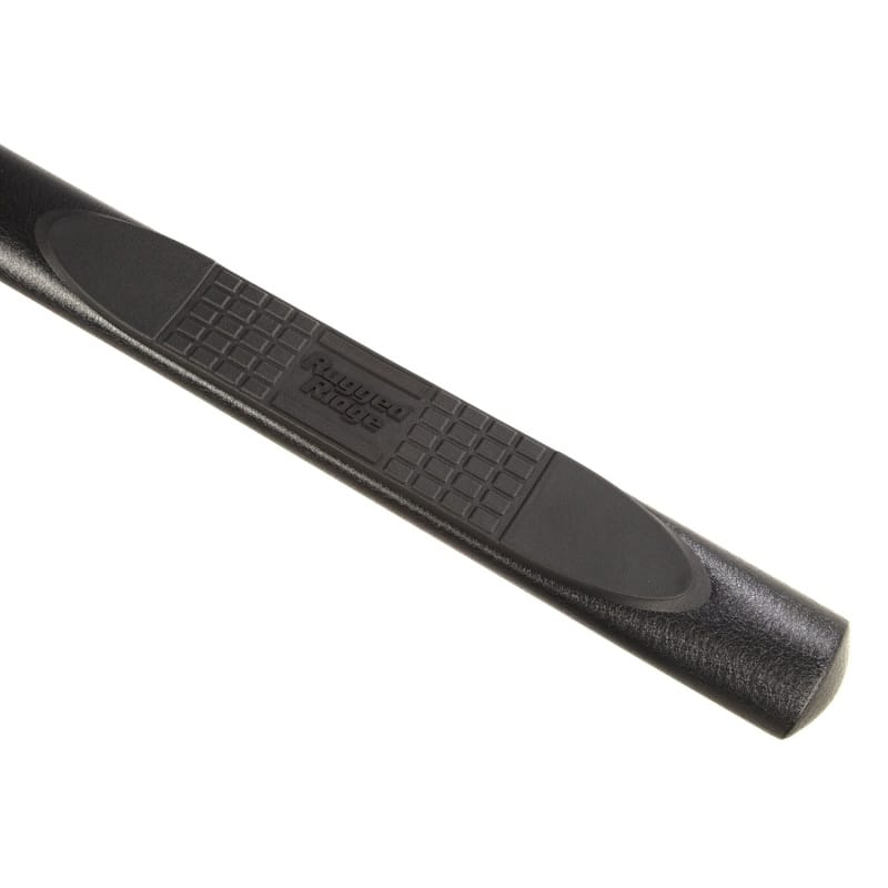 Rugged Ridge 4in Oval Side Step Black 18-20 Jeep Wrangler JL 4DR thumbnail 2