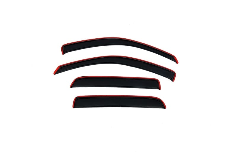 AVS 05-11 Dodge Dakota Quad Cab Ventvisor In-Channel Front & Rear Window Deflectors 4pc - Smoke thumbnail 3