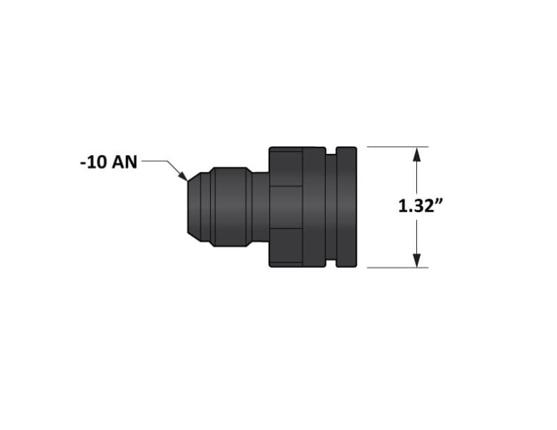Fleece Performance Universal Billet Aluminum Adapter Fitting -10AN Male to 1.325in O-Ring Bore thumbnail 4