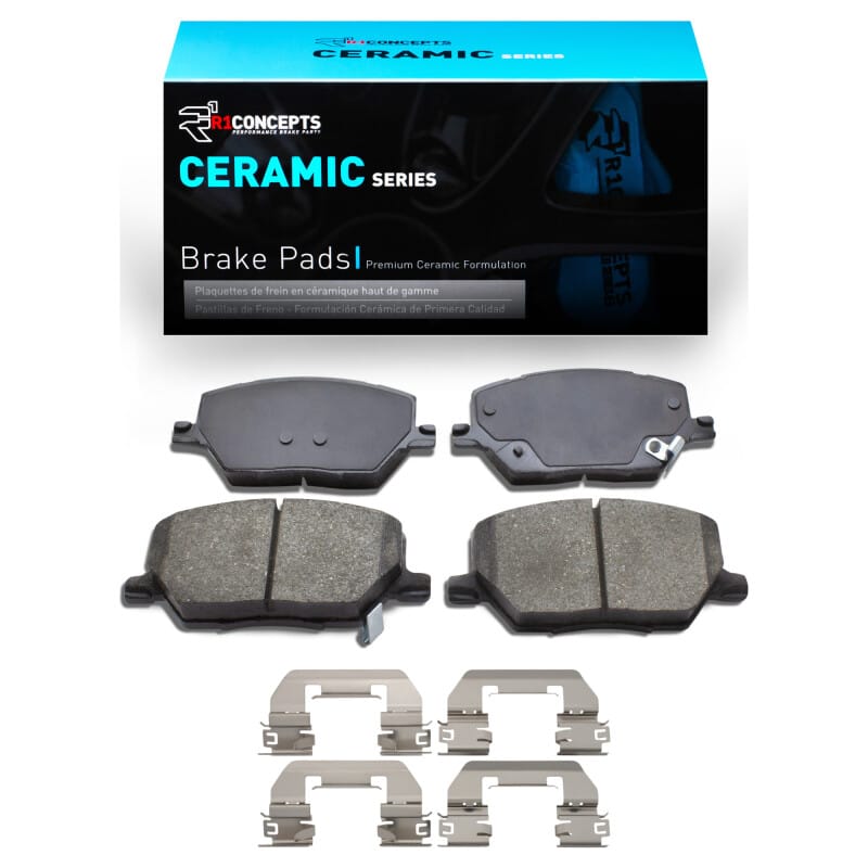 R1 2015-2023 Fiat 500X Front R1 Ceramic Pads & Hardware Kit