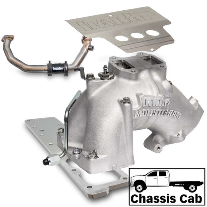 Banks Power 19-24 Ram 3500/4500/5500 6.7L Diesel Monster-Ram Intake System w/Fuel Line - Natural thumbnail 2