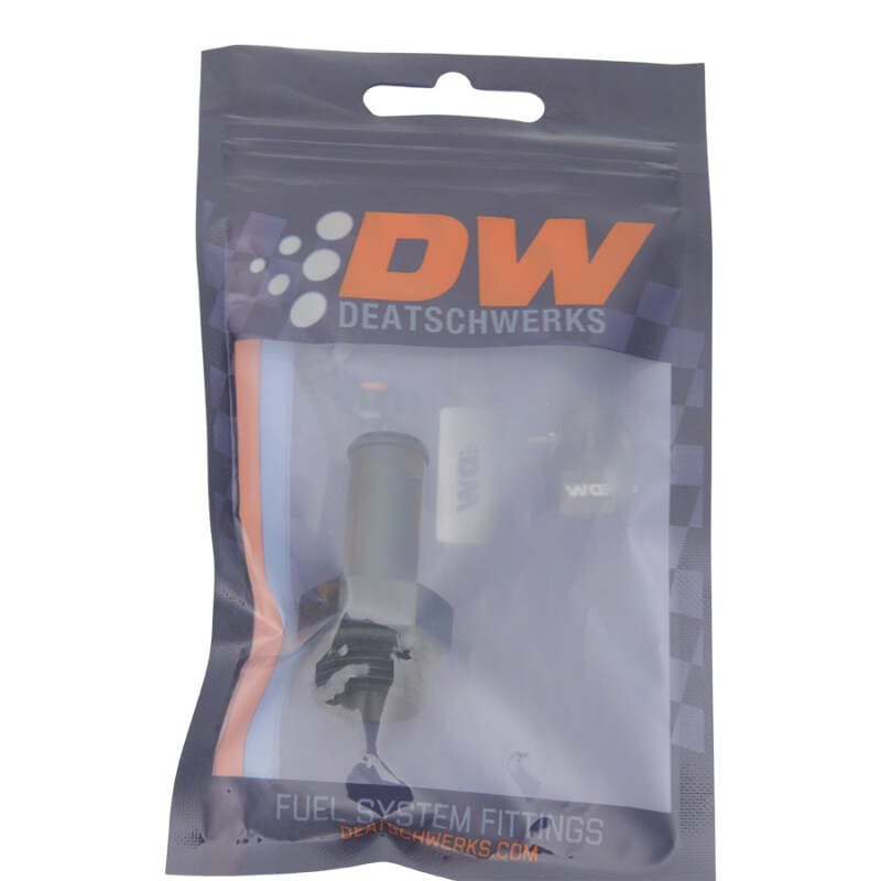 DeatschWerks 8AN ORB Male to 1/2in Male Barb Fitting (Incl O-Ring) - Anodized Matte Black thumbnail 2