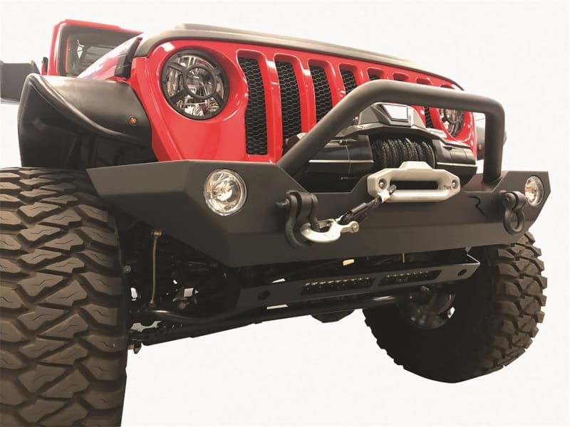 Rampage 07-22 Jeep Wrangler JL/JK & 20-22 Gladiator JT Rock Rage Front Bumper - Black thumbnail 2