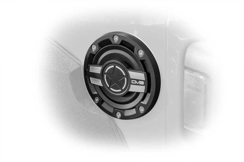 DV8 Offroad 2018+ Jeep JL Aluminum Fuel Door for 20-Pres Wrangler thumbnail 4