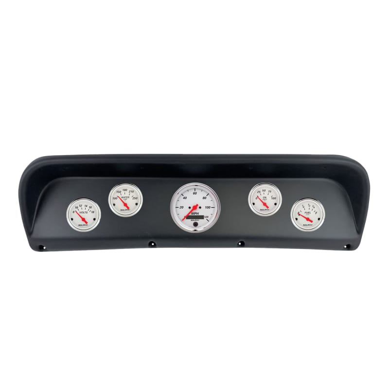 Autometer Arctic White Direct Fit Dash Kit 67-72 Ford F100 (1 x 3-3/8in. / 4 x 2-1/16in.)