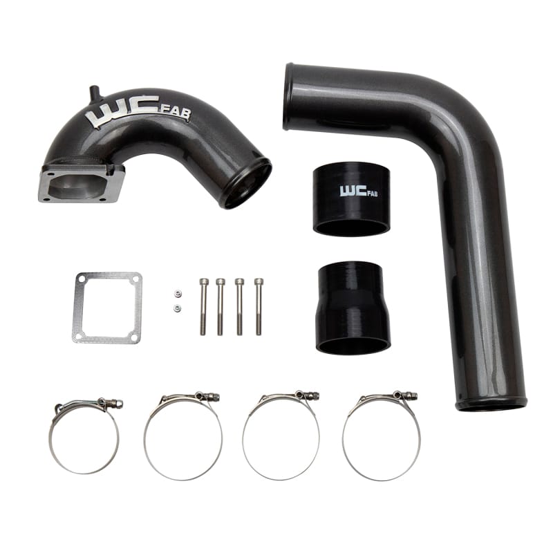 Wehrli 03-07 Dodge Cummins 5.9L 3.5in Intake Horn w/Driver IC Pipe - Illusion Purple thumbnail 2