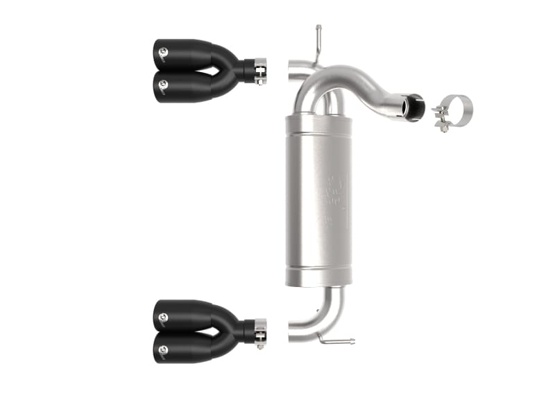 aFe Rebel Series 2.5in 409 SS Axle-Back Exhaust System Black 07-18 Jeep Wrangler (JK) V6-3.6L/3.8L thumbnail 4