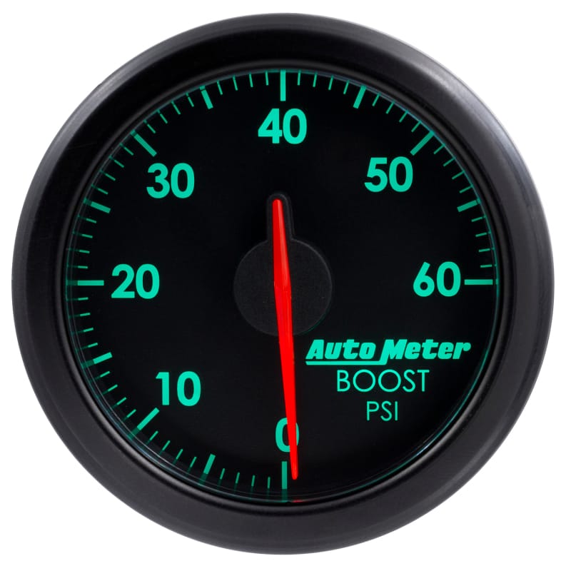 Autometer Airdrive 2-1/6in Boost Gauge 0-60 PSI - Black thumbnail 7