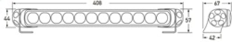 Hella LED Lamp Light Bar 9-34V 350/16in PEN MV ECE thumbnail 3