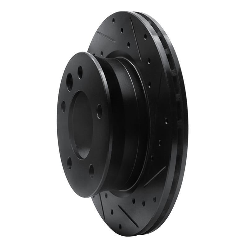 R1 02-06 Dodge Sprinter 2500 Front Right Drilled & Slotted Black Brake Rotor - 633-40042R thumbnail 2