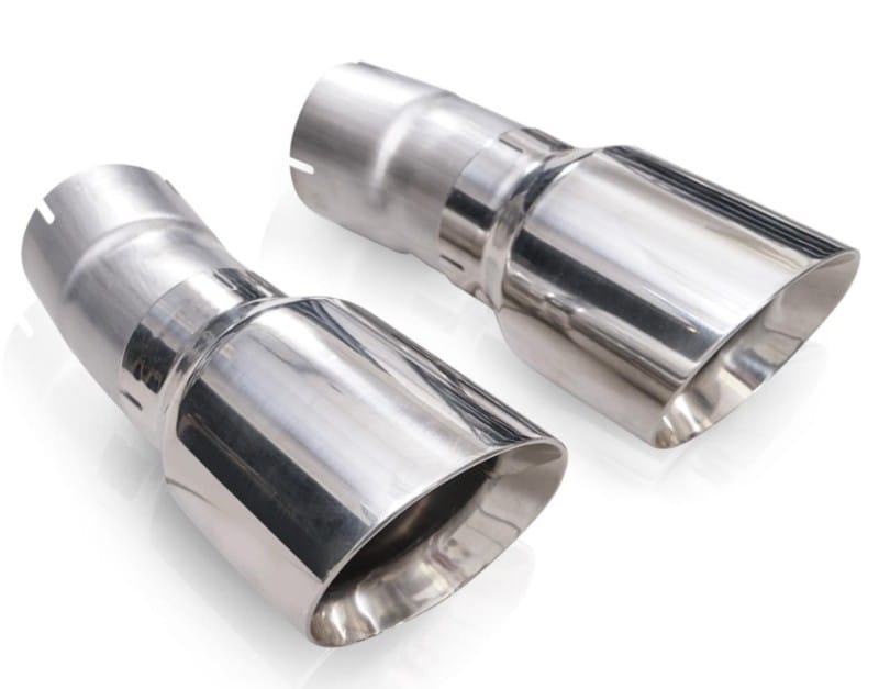 Stainless Works 4in Double Wall Slash-Cut Polished Tip Kit thumbnail 2