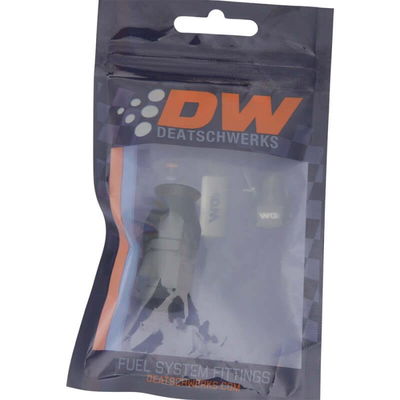 DeatschWerks 6AN Female Swivel Straight Hose End PTFE (Incl 1 Olive Insert) - Anodized Matte Black thumbnail 2