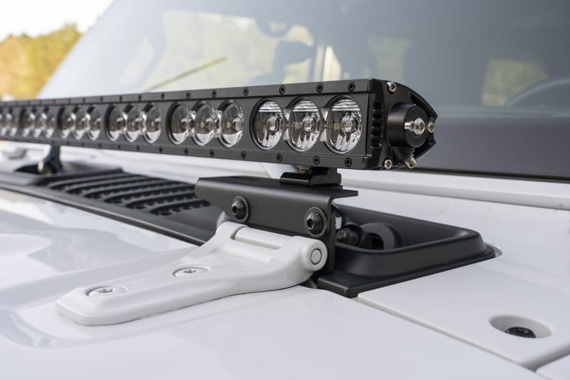 Rugged Ridge 18-20 Jeep Wrangler JL Cowl Light Bar Bracket thumbnail 3