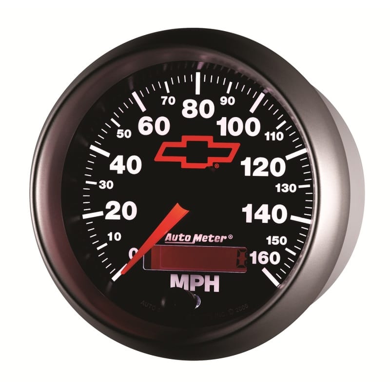 Autometer Speedometer 3-3/8in, 0-160 MPH, Elec. Programmable - Bowtie Black thumbnail 3