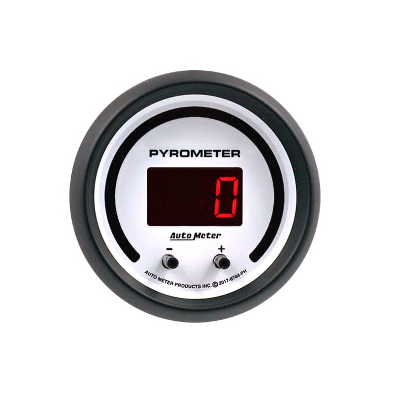 Autometer 52.4mm White Two Channel 0-2000 Degree Pyrometer (EGT) Phantom Elite Digital Gauge thumbnail 3